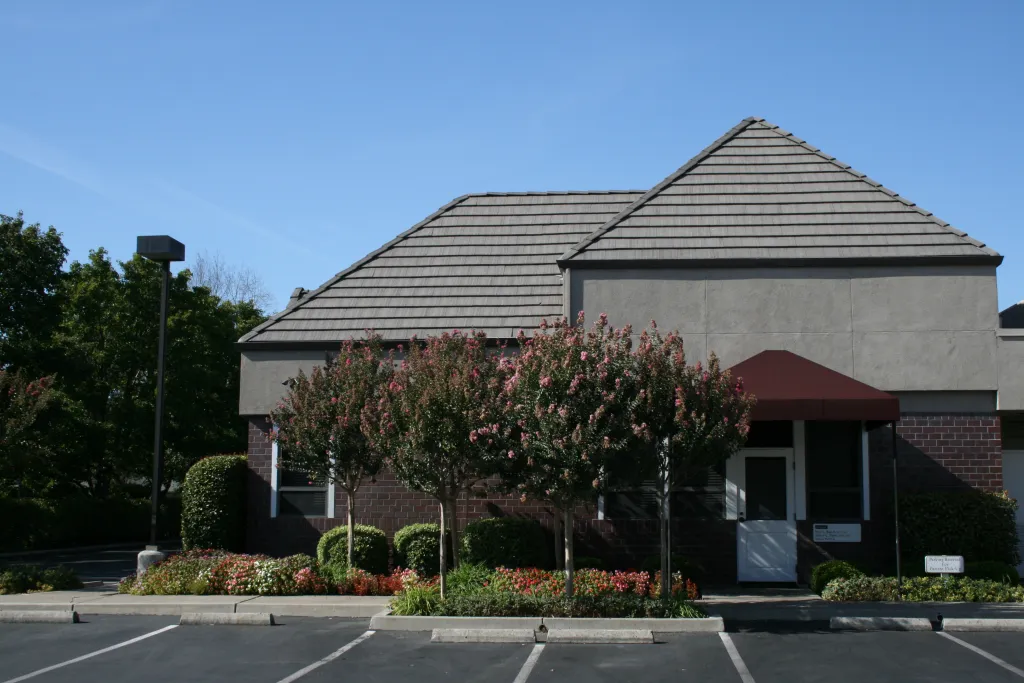 An image of the outside of the office building