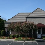 An image of the outside of the office building
