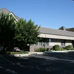 An image of the outside of the office building
