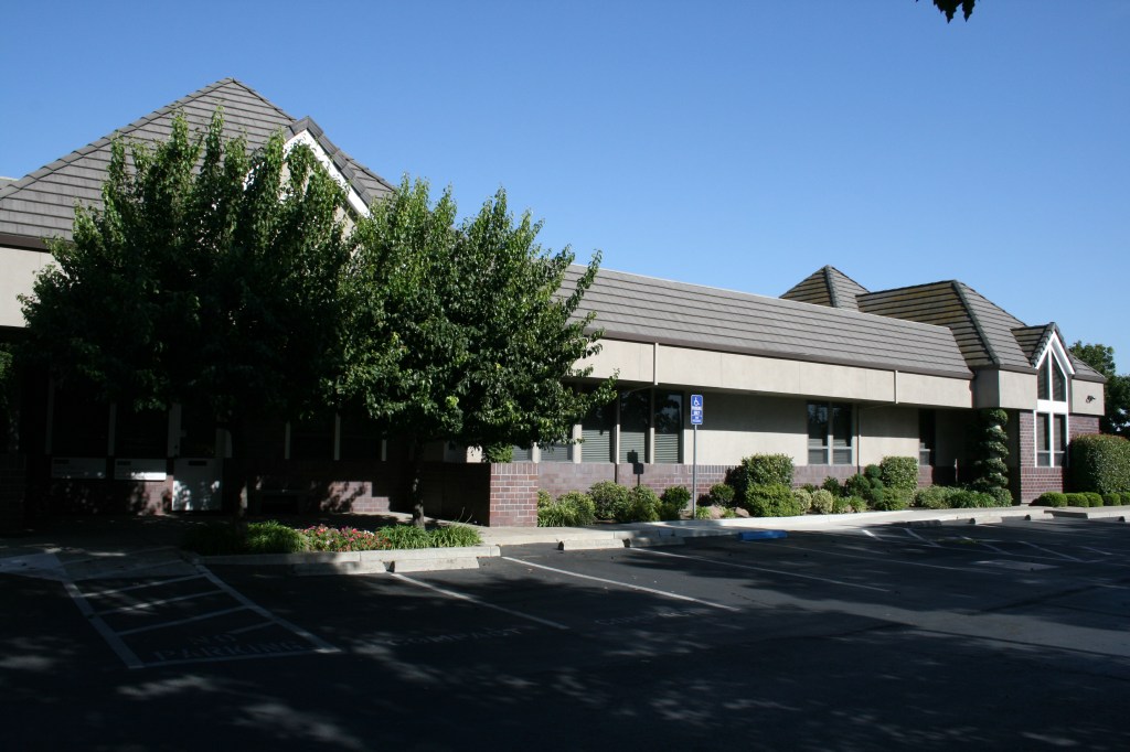 An image of the outside of the office building